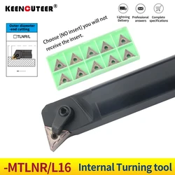 1pc S20R-MTLNL16 S25S-MTLNR16 S32T-MTLNR16 Internal Turning Tool Holder TNMG16 Carbide Inserts Lathe Bar CNC Cutting Tools Set