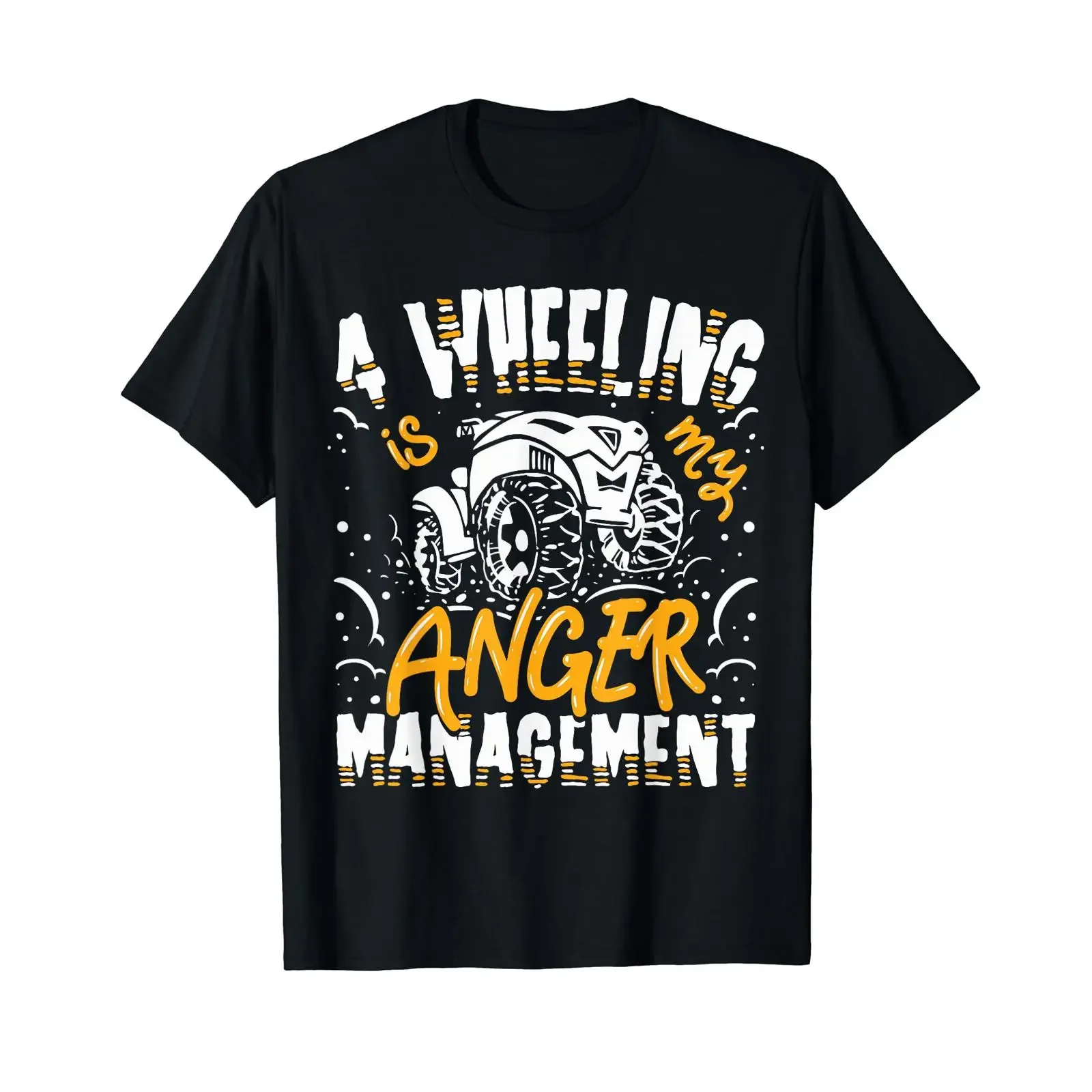 ATV Quad Biking Saying Four Wheeler T Shirt vintage Washed Unisex Casual Soft Stretched Breathable Versatile Slightly fashion