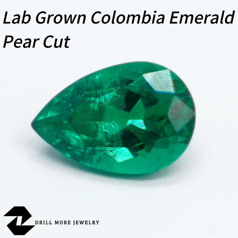 

Lab Grown Colombian Emerald Hydrothermal Loose Gemstone High Quality Hand Cut Provide AGL Certificate For diy Jewelry Making