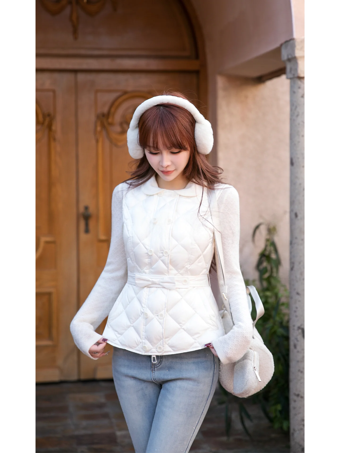 

Жилет-пуховик Mimius White Du для женщин, комплект из двух предметов, с воротником-стойкой, гарантированное тепло, 90% пухового наполнителя, зимняя верхняя одежда