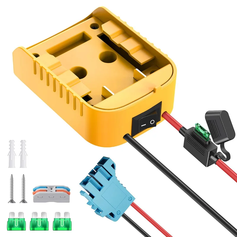Y17A Power Wheels Adapter For  20V Battery Adapter Power Wheels Battery Converter Kit With Fuse & Switch And Connector