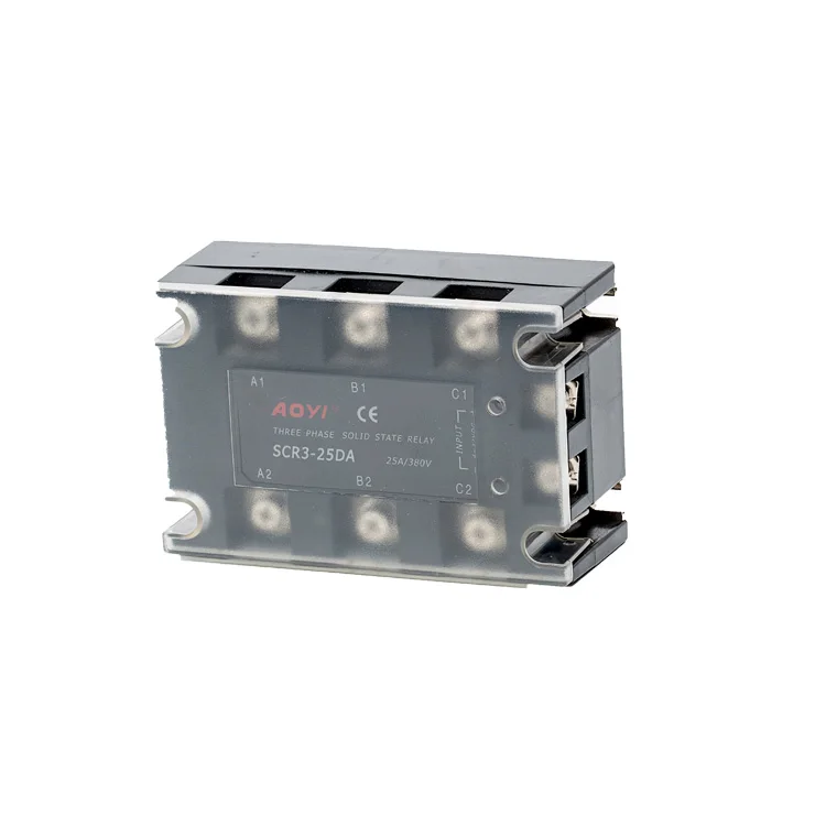 

Aoyi power dc din rail SCR3-90DA 3 phase solid state relay