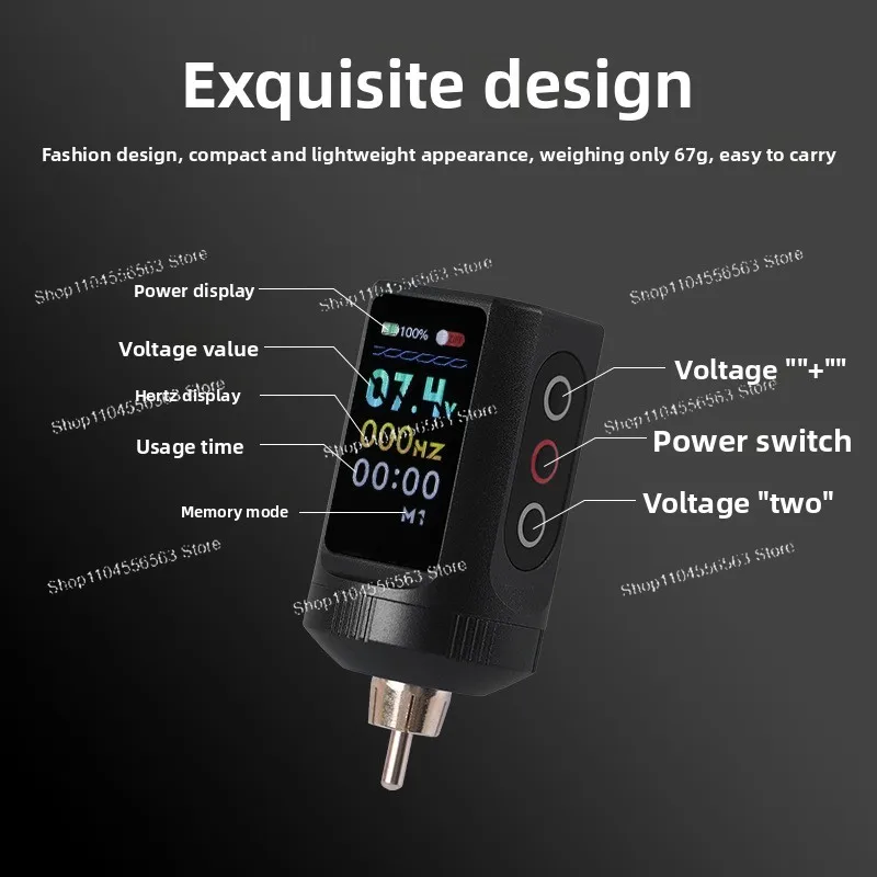 

Портативная мини-тату-машинка, источник питания, беспроводной ЖК-экран, цифровой дисплей, внешний аккумулятор