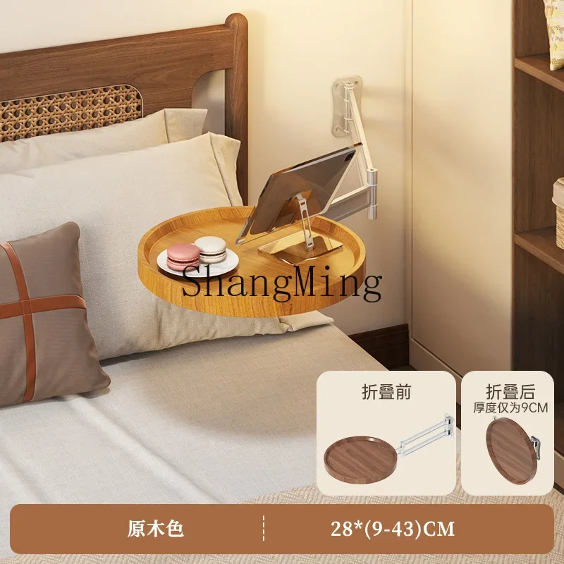 CL  bedside table foldable bedroom small suspended bedside shelf multi-functional creative small table simple