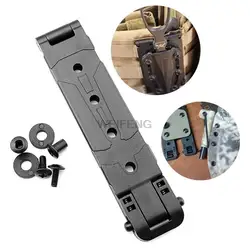 1PCS MOLLE-LOK Scabbard K Sheath Waist Clip System K Scabbard Clip Clip Buckle Back MOLLE KYDEX Sheath Carrying Scabbard