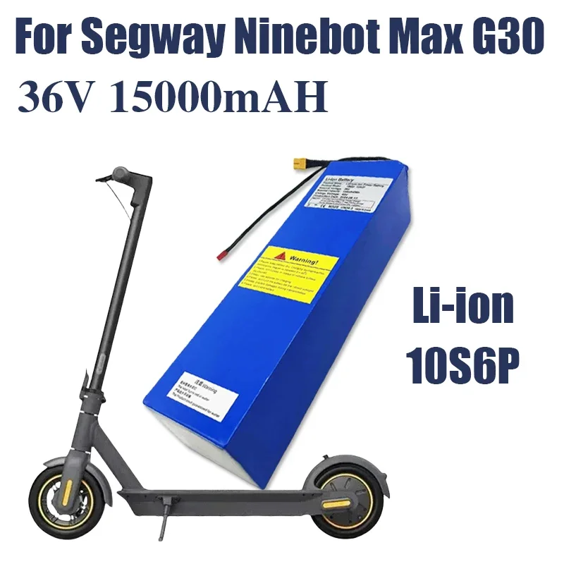 100% New High-capacity 36V 15AH 18650 Lithium 10S6P 540w For Ninebot Segway G30 Electric Scooter Special Battery