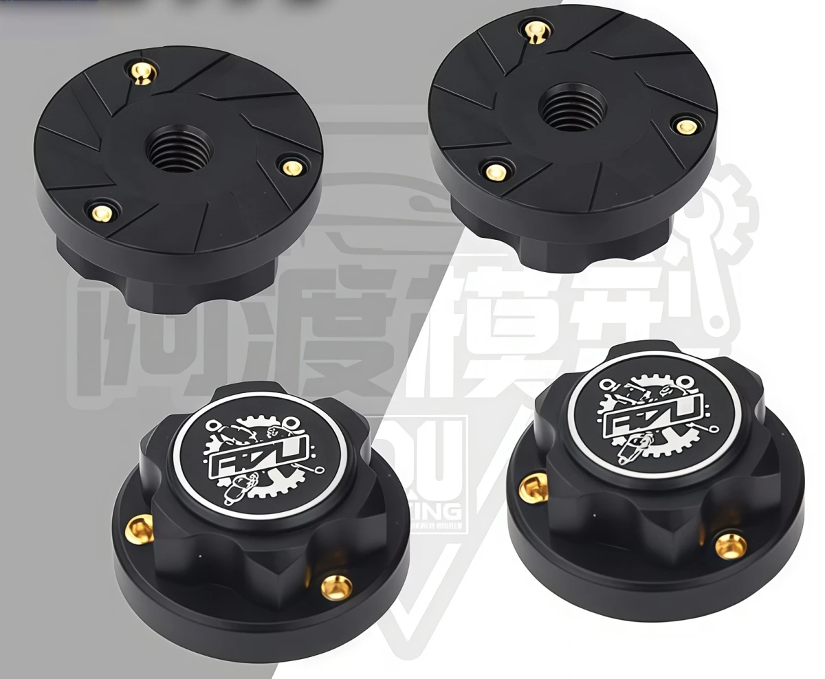 Dual‑Lock Wheel Nut With Set‑Screw Anti‑Slip Knurl For UDR Upgrade FS Tire 17mm Hex 1/7 RC Short‑Course Truck Upgrade Parts