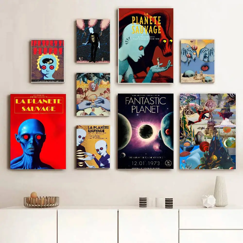 Fantastico Pianeta La Planete Sauvage Decorazione Della Parete Di Casa Dormitorio Camera Da Letto Soggiorno Appartamenti Decorativi Decorazione Del Club Regalo Di Compleanno-image