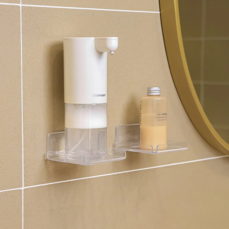 1/2pcs Wall Shelves Acrylic Floating Shelves Small Clear Shelf Display Ledges Adhesive Hanging Shelves for Smart Speaker Action