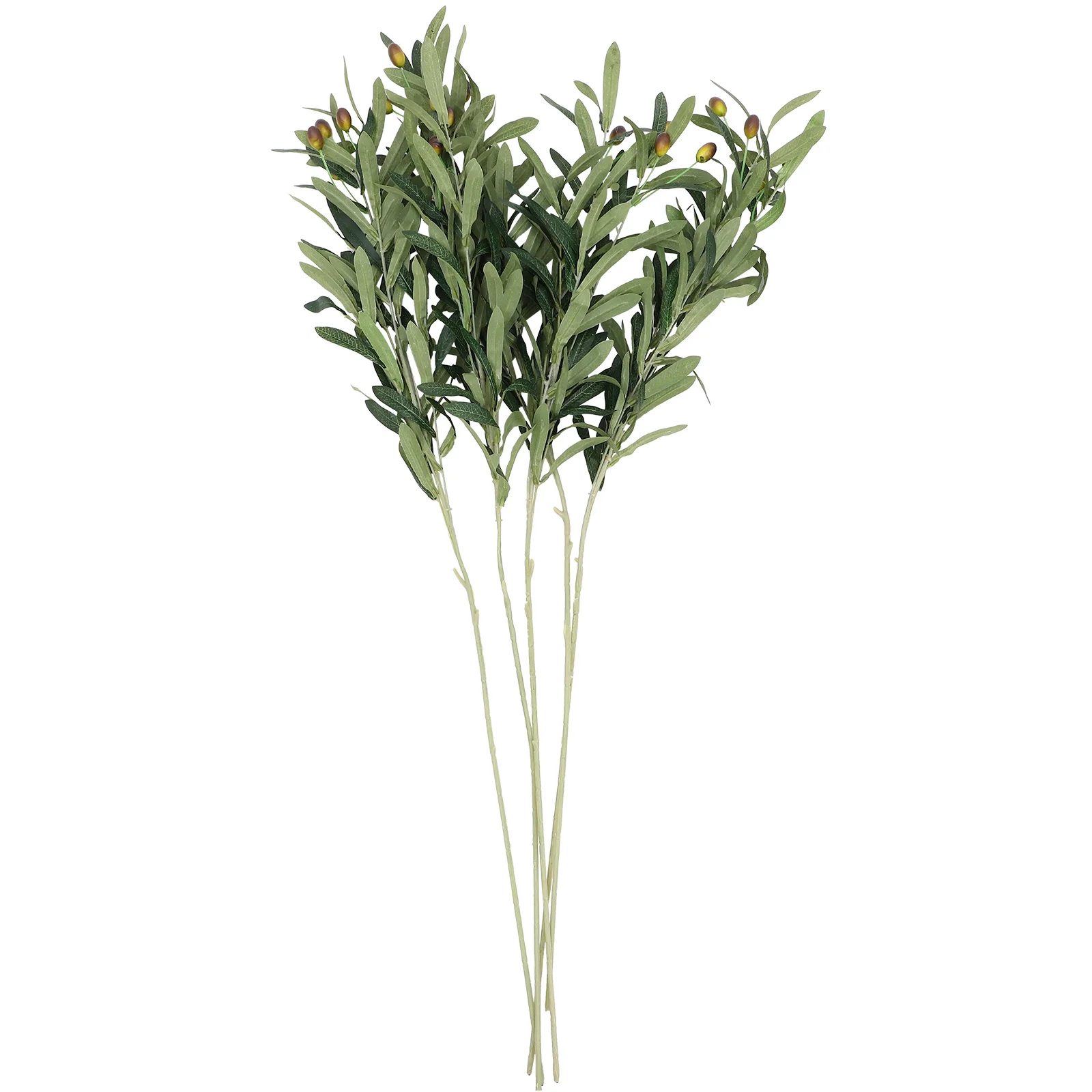 

5pcs Artificial Branches Decorative Faux Plants 6 Plastic Plant Forks 4 Fruits for Home Table Wedding Office Garden