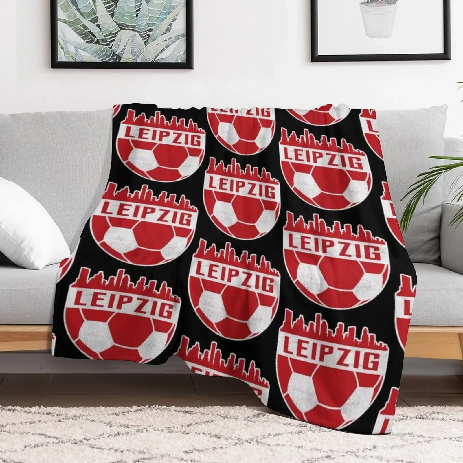 Leipzig Fu?ball Fussball Fu?ballverein Throw Blanket warm for winter Beautifuls Flannel Blankets