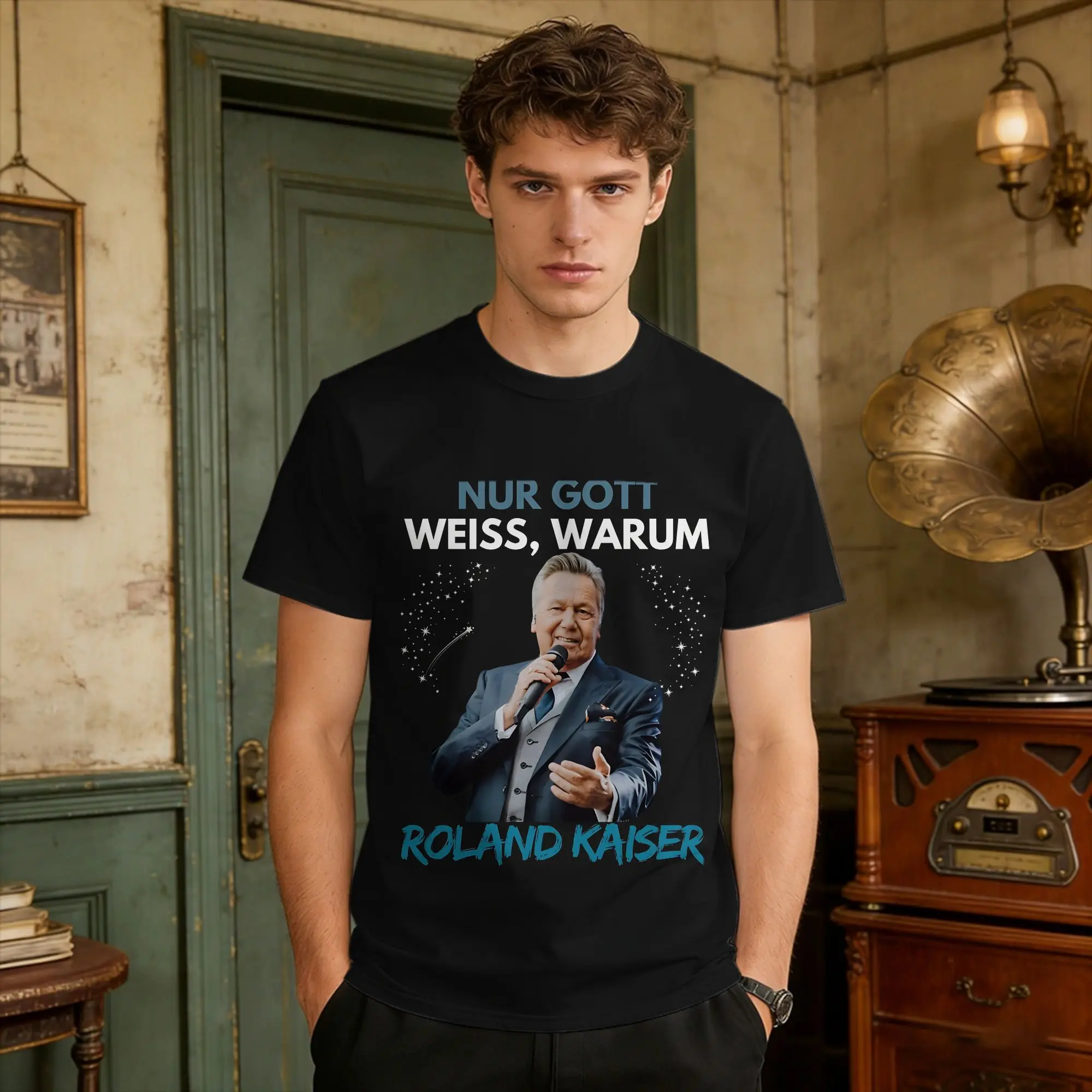 Oversized T Shirt Summer Roland Kaiser Festival Novelty T-Shirts Eurovisions Pure Cotton Tshirt for Men's Y2K Fun Top Tees