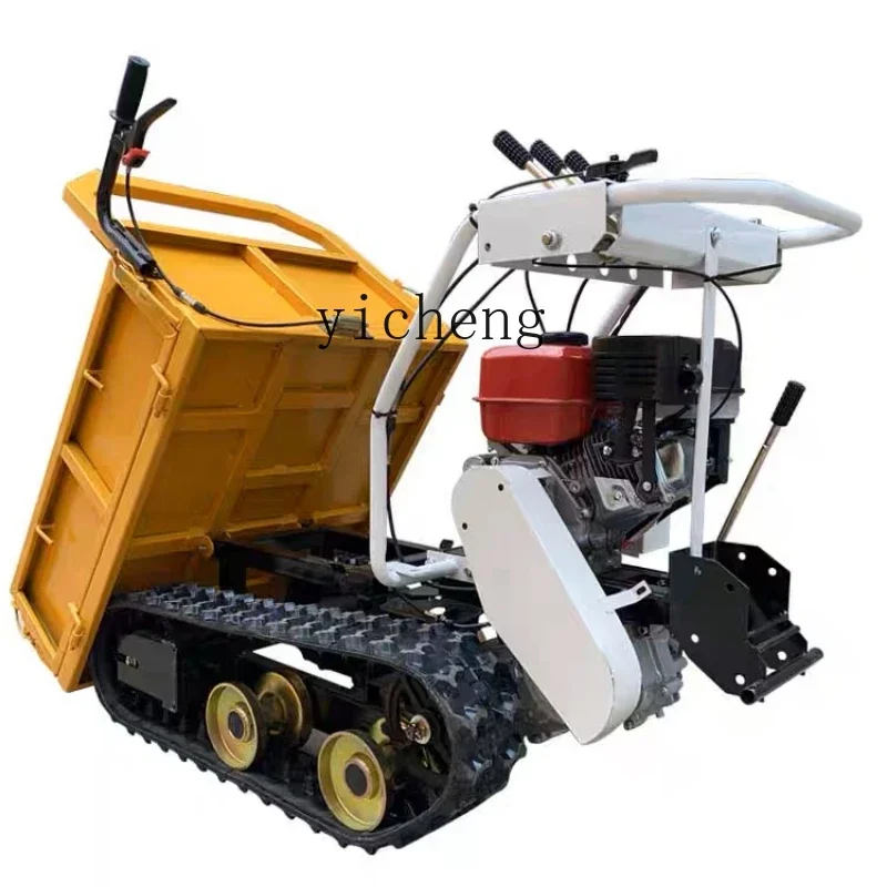 

ZF all-terrain crawler truck agricultural hydraulic dump orchard truck