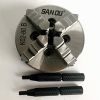 Mini Wood Lathe Chuck K02-80B SANOU Chuck 4 Jaw Self-Centering Chuck For Mini Wood Lathe
