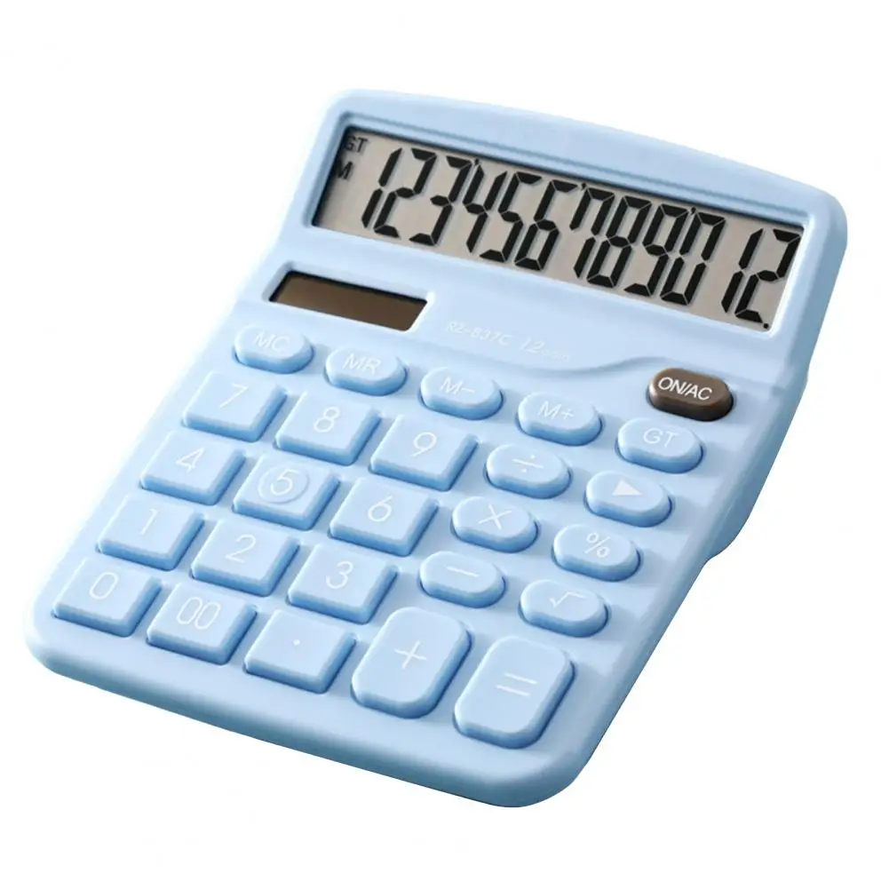 Calculatrice électronique 12 chiffres grand écran, outil clairement fonctionnel, grand écran, fournitures scolaires