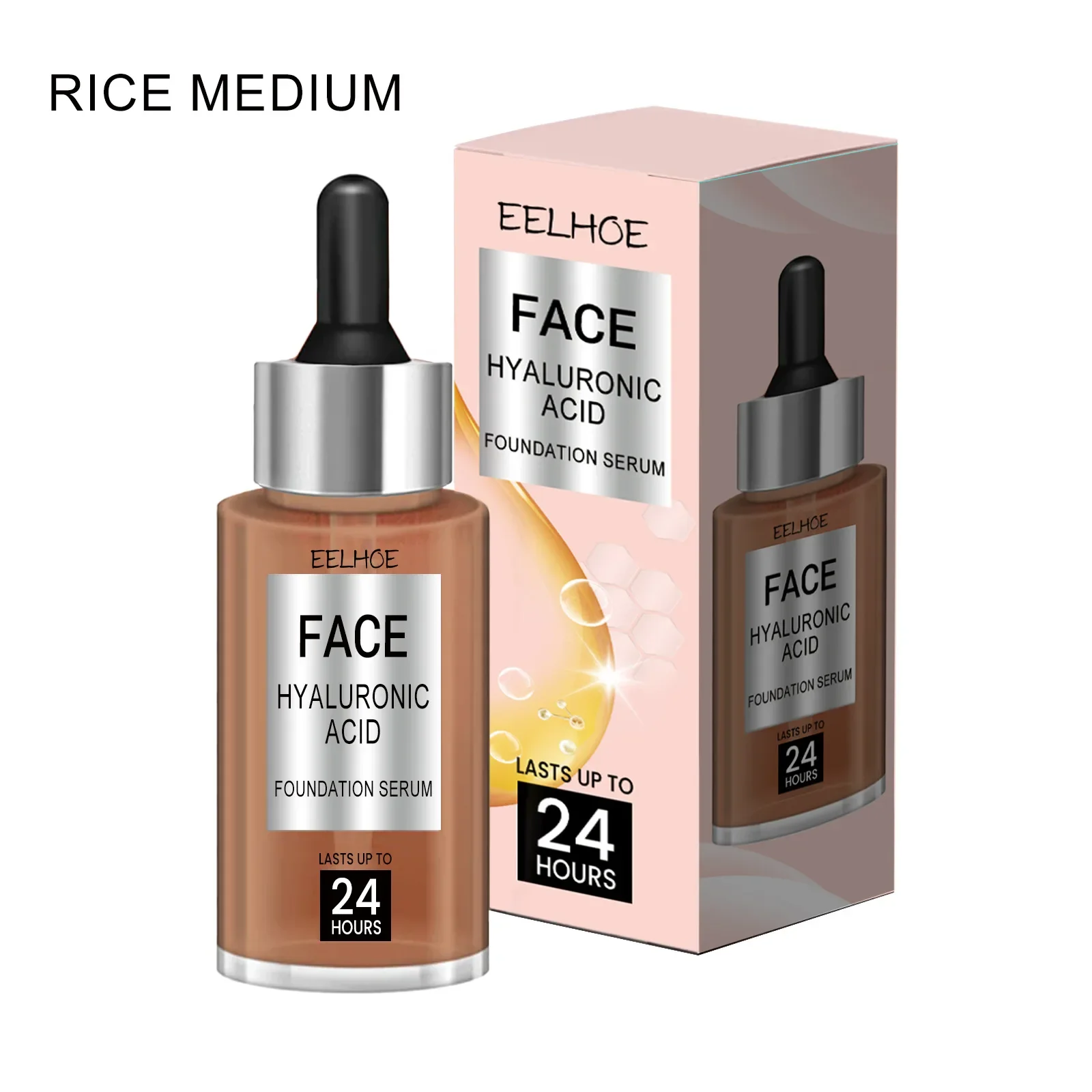 Eelhoe Liquid Foundation Fading Wrinkle Black Spot Moisturizing Skin Rejuvenation Even Skin Color Concealer Foundation Makeup