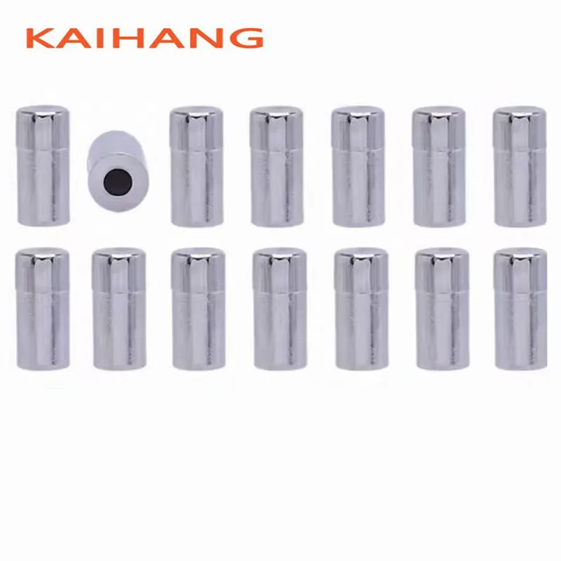 20pcs Button Cap 7×15mm Hole 3.2mm Silver Plated Plastic Sun Pattern Top Tactile Switch Keycap For 6x6 Round Stem Touch Switch