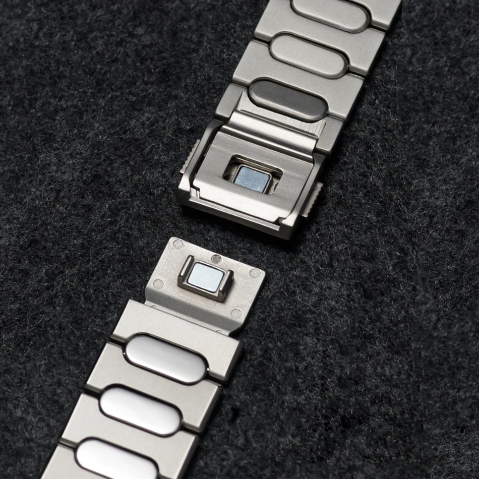 Titan-Uhrenarmband für Apple Watch Series 11/10/9/8/7/6/5/SE/Ultra 3 2 mit Magnetverschluss für iWatch 49/46/45/44/42mm – Detail 10