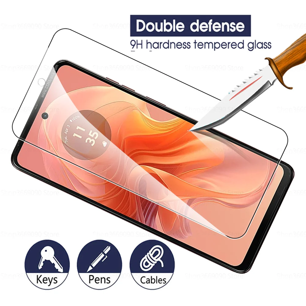 1-4Pcs Full Cover Tempered Glass For Motorola Moto G04 4G Screen Protector For Moto Rola MotoG04 G 04 04G Armor Protective Films