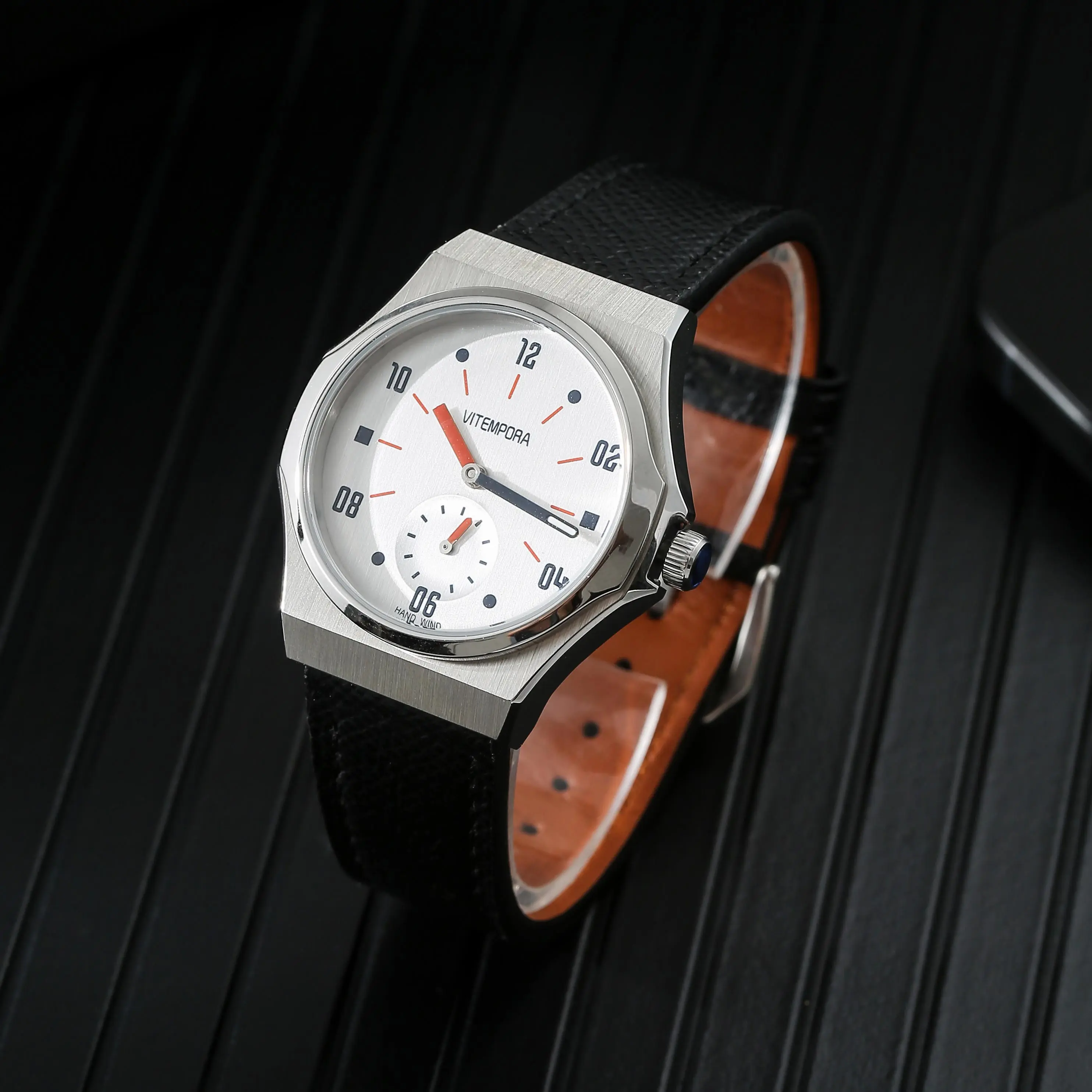 PHANTOM  8120 Hand-Wind Mechanical Watch Men 36mm Retro Business Timepiece Classic Simple Couple Watch