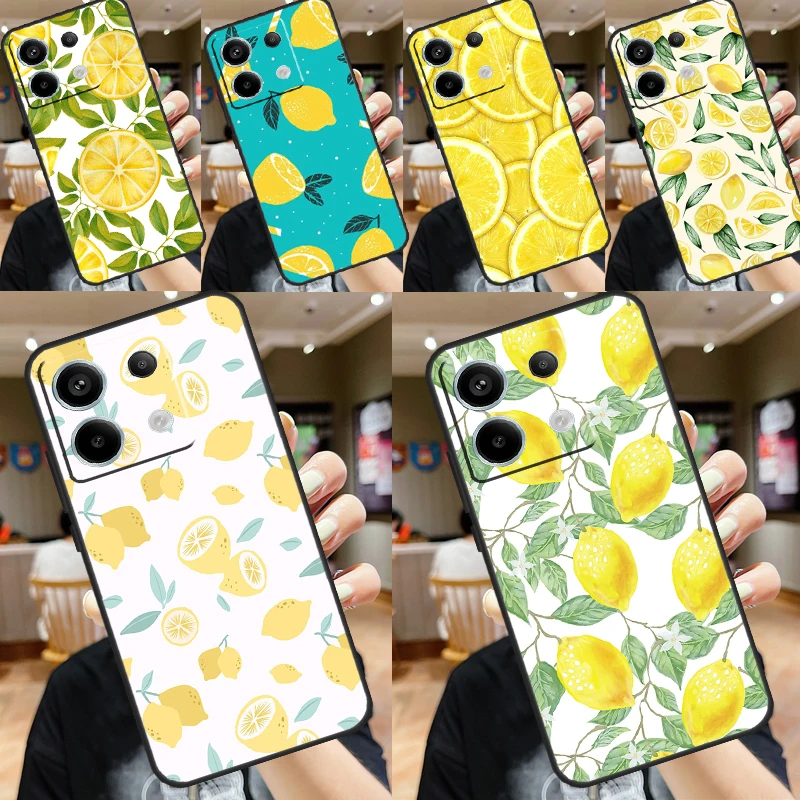 Fruit Lemon Case For Xiaomi Redmi Note 11 9 10 12 13 Pro Plus 9S 10S 11S 12S Remdi 13 12 C 9C 10C Cover