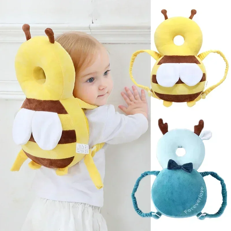 Head Back Protector Baby Protect Pillow Learn Walk Headgear Prevent Injured Safety Pad prevention Fall Cartoon Bee Kids Pillows