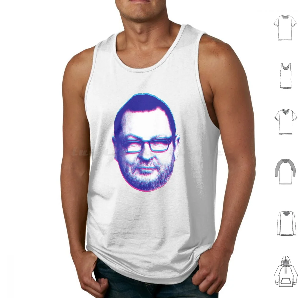 Von Trier Tank Tops Print Cotton Lars Von Trier Dogme 95 Dannish Denmark Film Cinema Filmmaker Director Glitch