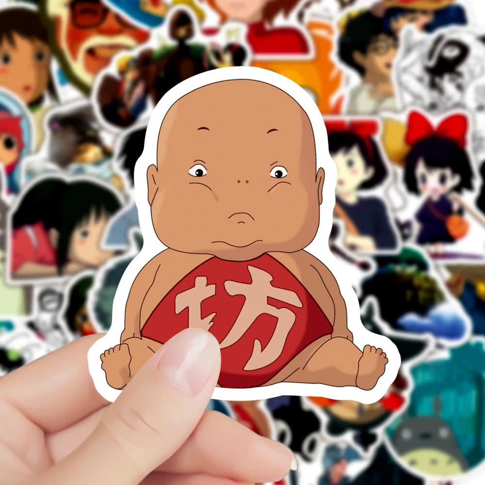 50 قطعة من ملصقات هاياو ميازاكي أنيمي كارتون جرافيتي ملصقات حماسي بعيدا