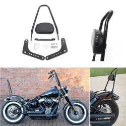 Motorcycle Detachable Rear Backrest Pad Sissy Bar Cushion For Harley Softail Low Rider Deluxe Heritage Slim Standard Street Bob