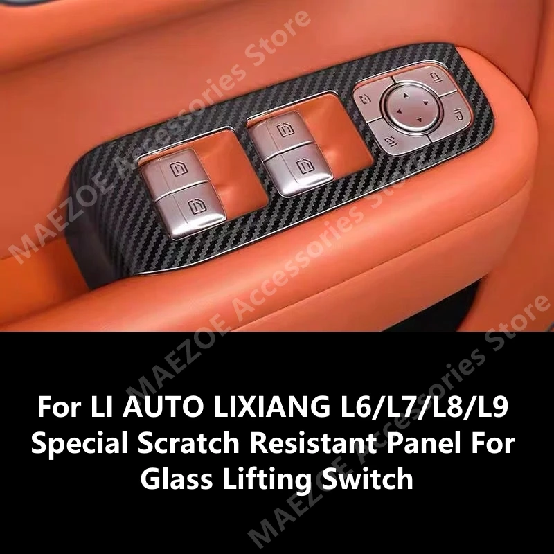 

For LI AUTO LIXIANG L6/L7/L8/L9 Special Scratch Resistant Panel For Glass Lifting Switch,Interior Decoration Accessories Refit