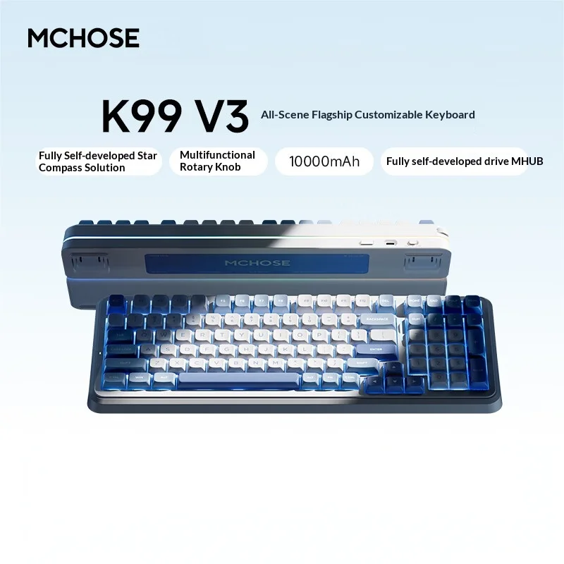 MCHOSE K99 V3 メカニカルキーボード トリモード ワイヤレス ARGB