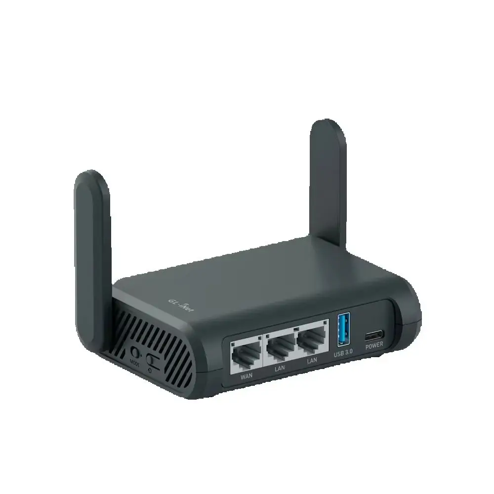 GL.iNet Slate Plus GL-A1300 Pocket VPN Travel Router Dual Band Portable Wi-Fi Router for Travel Ultra Efficient VPN Encrypted Gigabit Router, Easy to Set up, Connect to Public & Hotel Wi-Fi, AdGuard Home ready for ad blocking, repeater mode for hotel RV
