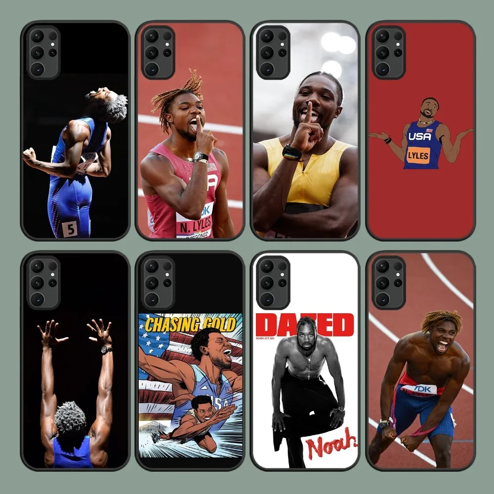 Noah L-Lyles Athletics 979 Phone Case For Samsung Galaxy S24 S22 S23 S30 Note 20 10 Plus Lite FE ULTRA Cover