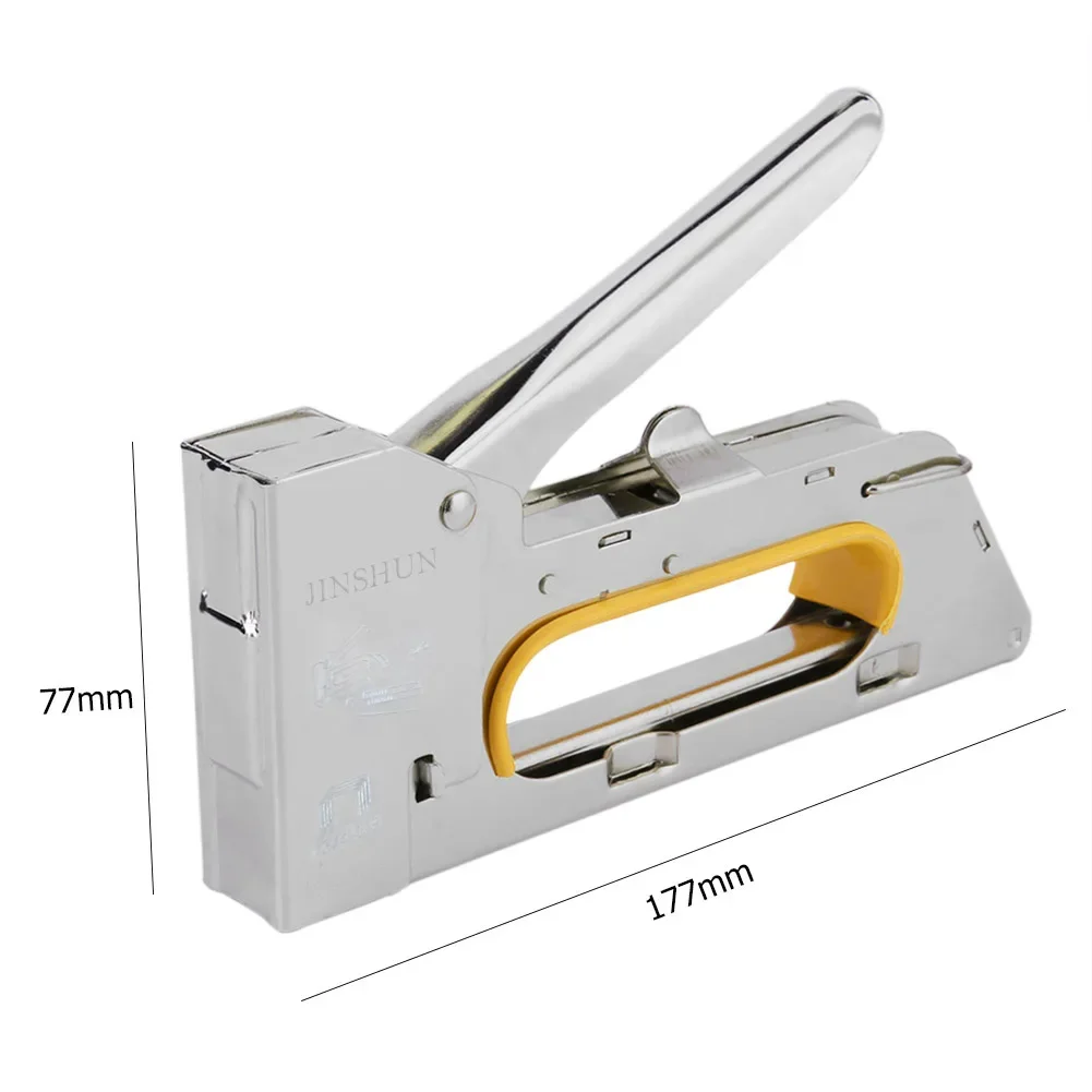 Furniture Stapler 4/6/8mm Heavy Duty Staples with 2400pcs Nails Stainless Steel for Woodworking for Furniture Binding