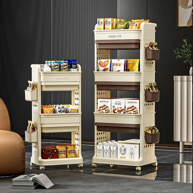 

Removable storage rack snack cart home living room bathroom kitchen storage rack for service cart grocery cart items furniture