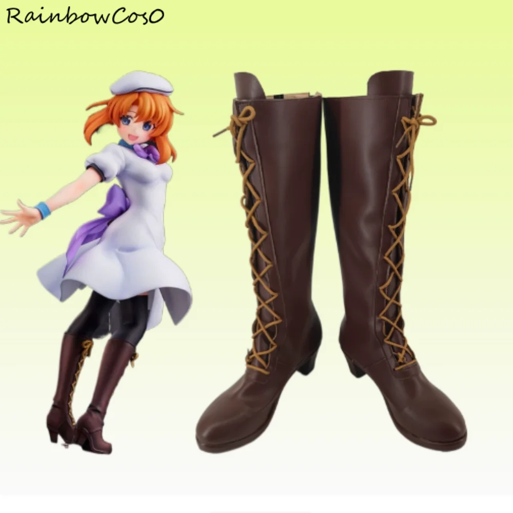 Ryugu Rena Higurashi When They Cry Cosplay Shoes Boots Game Anime Halloween Christmas RainbowCos0 W4680