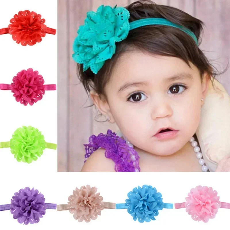 Soft Hair Bandage Band Headband Bow Turban for Newborn Kids Headwear Baby Girl Accessories Flower Solid Cute Gifts Children