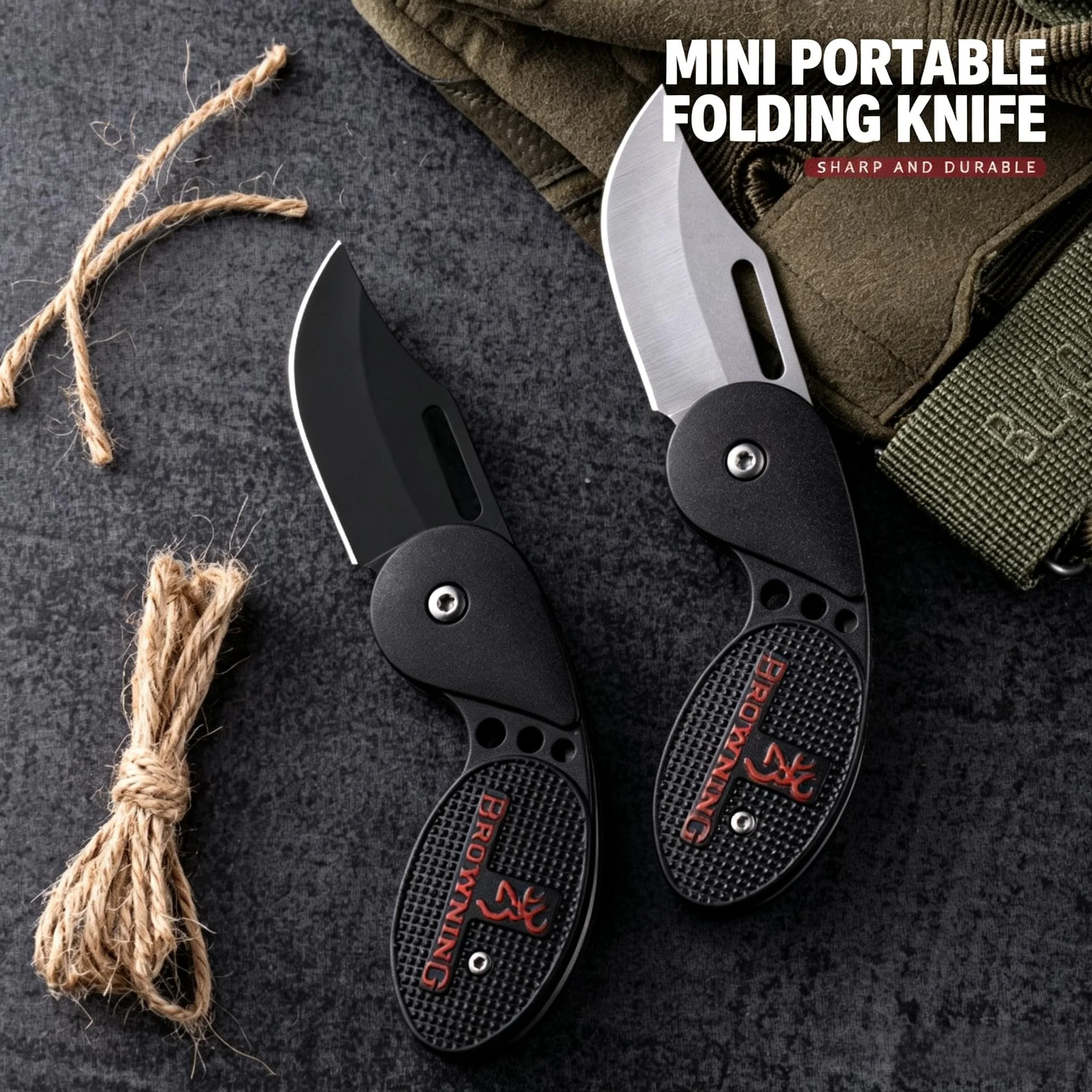 Folding Fruit Knife For Men Portable Pocket-Sized Mini Knife, Stainless Steel Outdoor Camping EDC Knife
