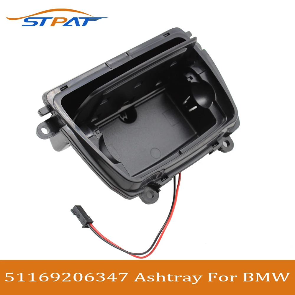 

STPAT For BMW Center Console Ashtray Replacement Ashtray Case for BMW 5 Series F10 F11 520i 523i 525i 528i 530d 535i 51169206347