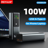 20000mAh Power Bank Portable USB C PD 100W Fast Charging Large Capacity Mobile External Battery For iPhone Xiaomi Samsung Laptop