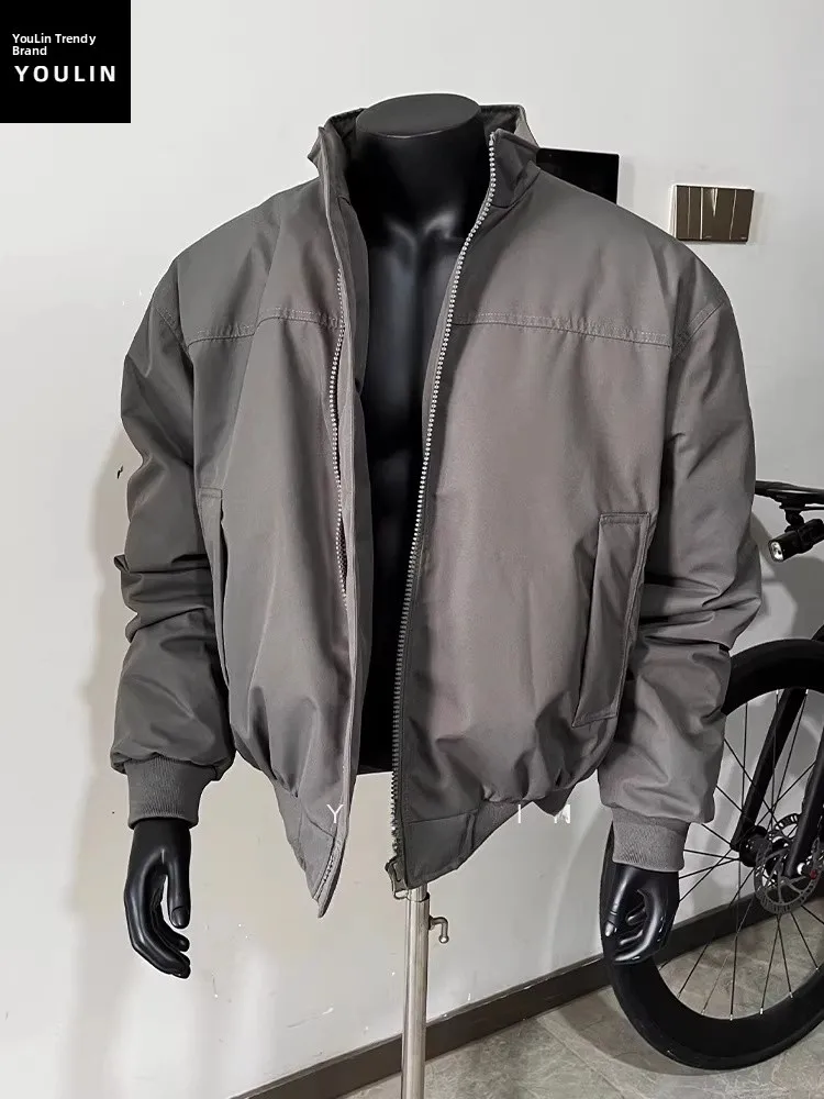 

American Sle Flight Jaet Cotton Coat Men's ort Sle Stand Collar Baseball orm Spring Autumn Tee-Proof Outerwear