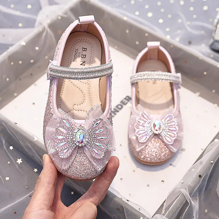 Strass-Haken-und-Schlaufen-Mädchen-Mary-Jane-Schuhe für Partys, Hochzeiten, Shows, elegante, süße Prinzessinnenschuhe – Detail 6
