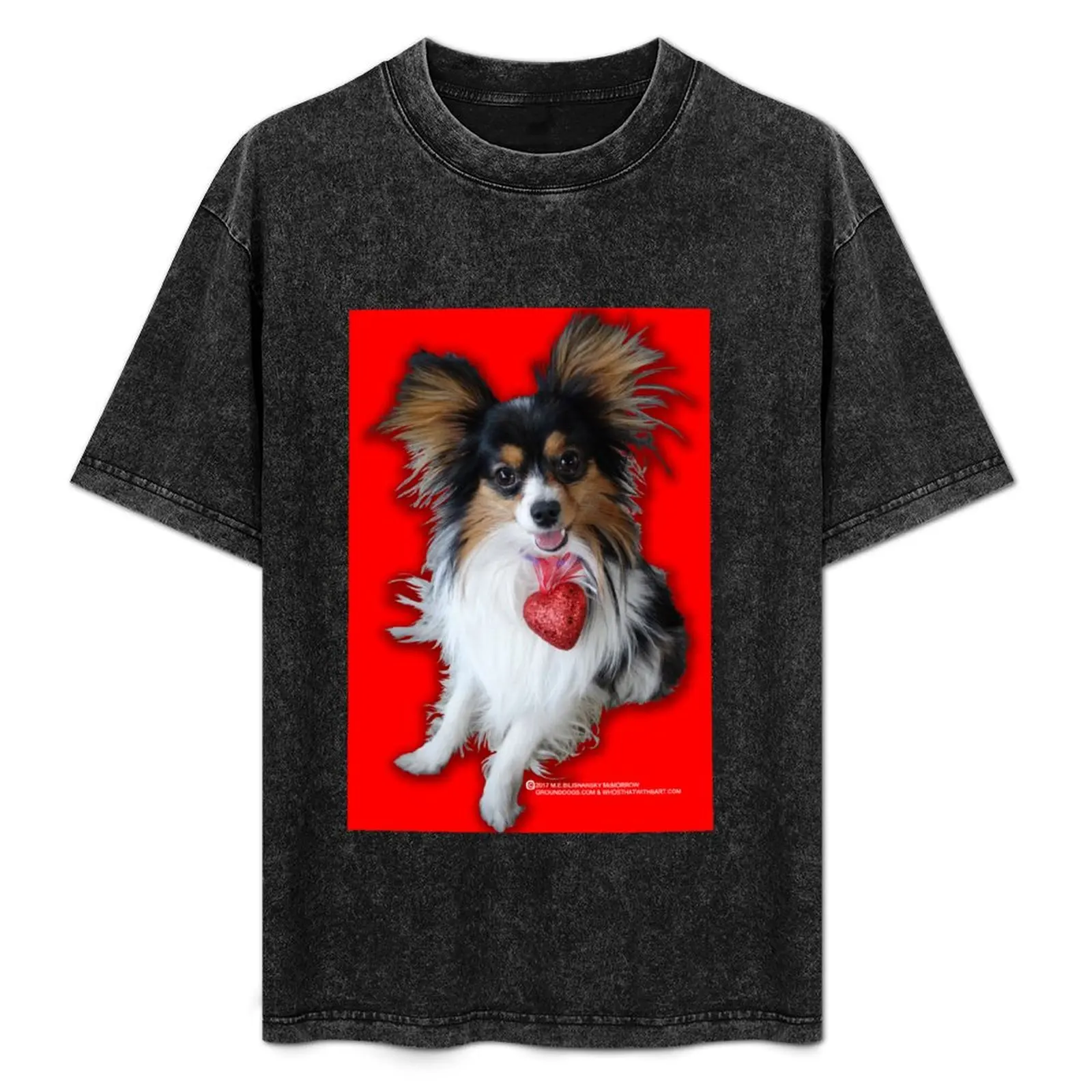 

Bart the Papillon T-Shirt plain summer top basketball graphic tees plain black t shirts men