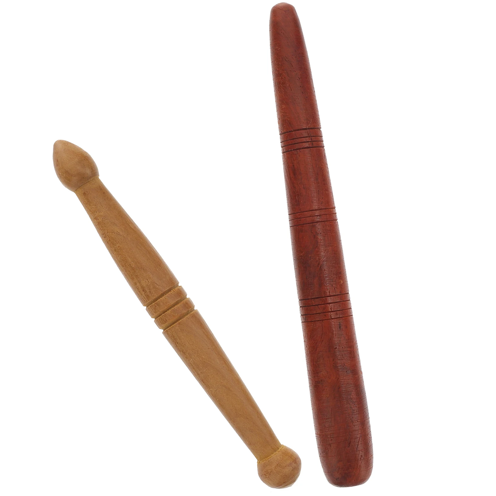 

2pcs Wooden Massage Rods Foot Acupoint Massager Premium Portable Skin Care Tool For Household Beauty Salon Use Smooth Long