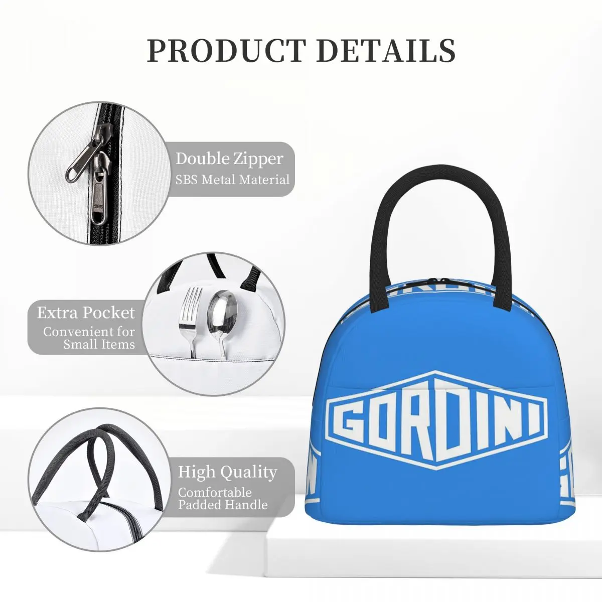 Loghi per auto d'epoca Gordini Borse per il pranzo Bento Box isolato Borsa per il pranzo portatile Borse da picnic Borsa termica per donna Viaggi per bambini