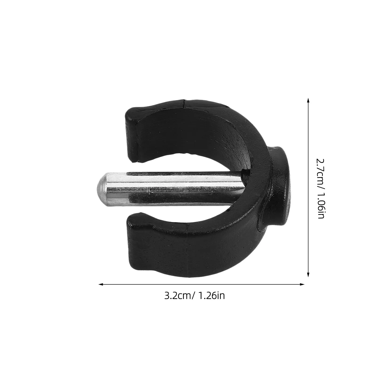4Pcs Walking Cane Accessories Cane Holder ABS Steel Locking Clips Non Slip C Shape Latch for Crutches and Walking Sticks