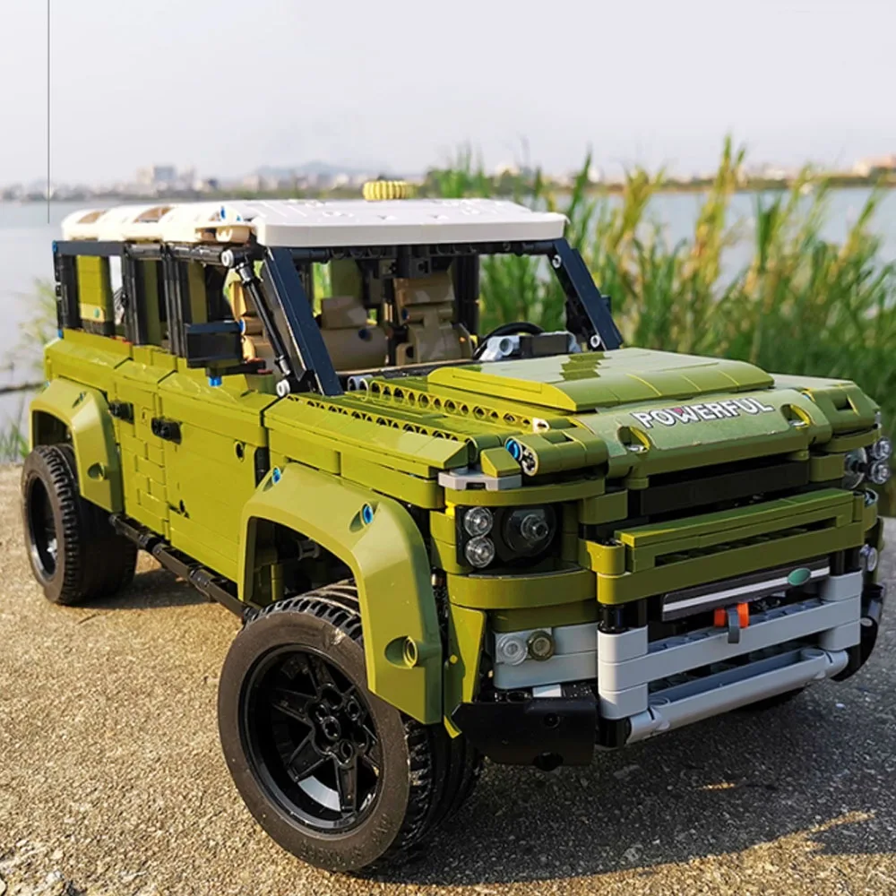 

2758 шт. знаменитые автомобильные блоки Land Supercar Riover Off-Road Defender модель автомобиля строительные блоки кирпичи фестиваль вечерние подарки