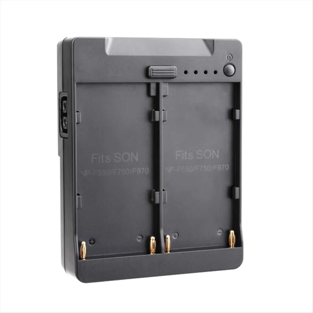 ABAN Dual NP-F550/750/970 NP-F Series Battery to V-Mount Lock Power Supply Converter Plate for Kit Monitors LED Light