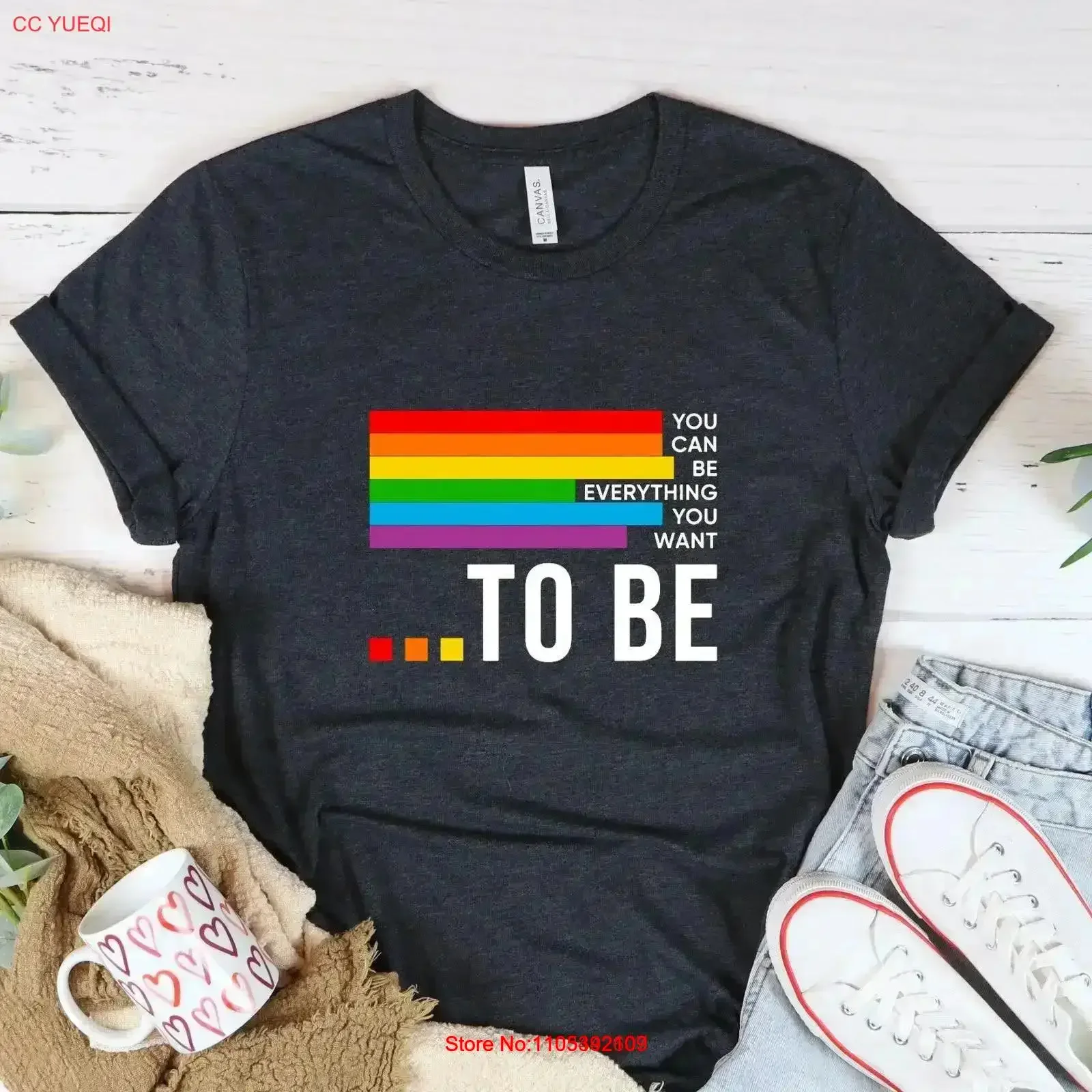 Be Kind Rainbow T Shirt LGBT Sign Language vintage Washed designer clothes Slightly streetwear Comfortable homme Stylish Soft