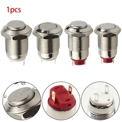 12mm Round Button Without Fixation Instant Aluminum ON OFF ON Ring Illuminated Car Pushbutton Switch 36V